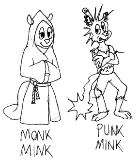 Monk mink, Punk mink